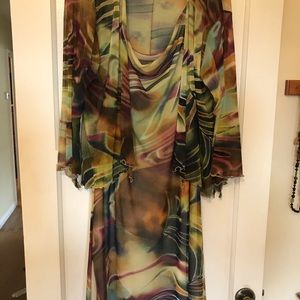 Feminine painted dress